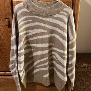 Adyson Parker 2X Brown & White Sweater